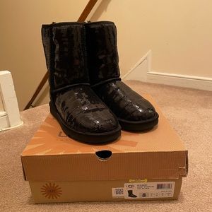 Women’s Ugg Sparkle Short Boots (in black)